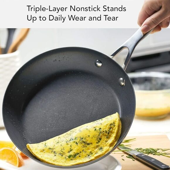 KitchenAid Stainless Steel 3-Ply Base Nonstick 9.5" Fry Pan - Picture 5 of 13